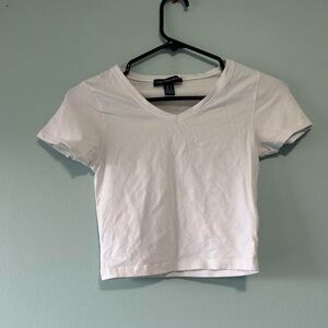 white crop top